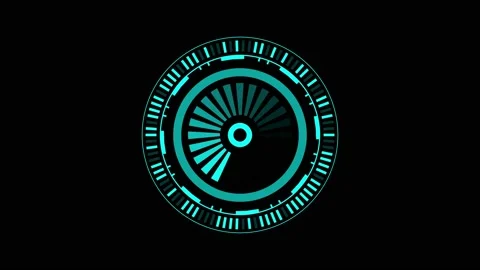 Technology digital control. Motion graphic footage element. Infographic contr Stock Footage 222397593