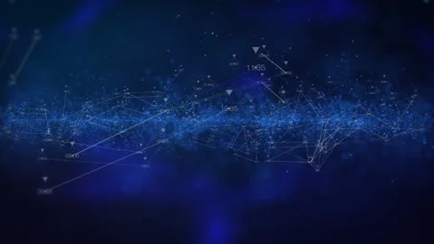 Technology digital cyber security data protection with cloud low polygon plexus Stock Footage 269021627