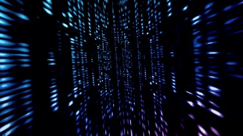 Technology Digital Cyber Space, Big Data Concept, Tunnel Lines Data Flow Stock Footage 292307503