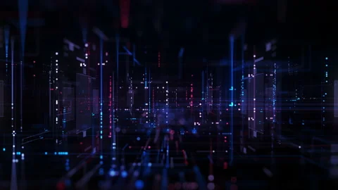 Technology Digital Data Abstract Background, Data Analysis Stock Footage 234257584