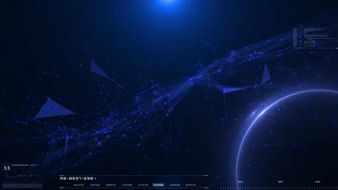 Technology digital data cyberspace network connection Stock Footage 338212905