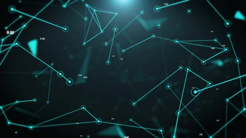 Technology digital data network connection sci-fi 4K motion background Stock Footage 312939745