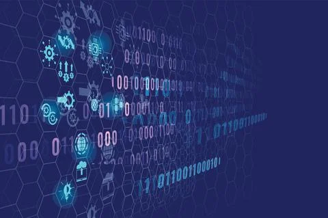 Technology Digital disruption Stock Illustration