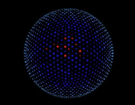 Technology digital earth, global big data transmission and network link Illustrazione stock