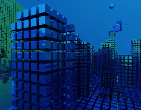 Technology digital earth, global big data, program code Illustrazione stock