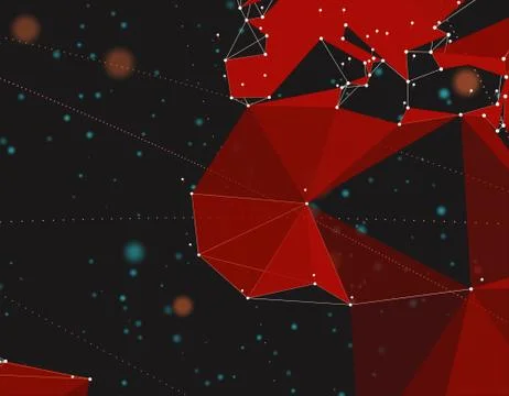 Technology Digital Earth, Global Data Communication and Network Information Stock Illustration