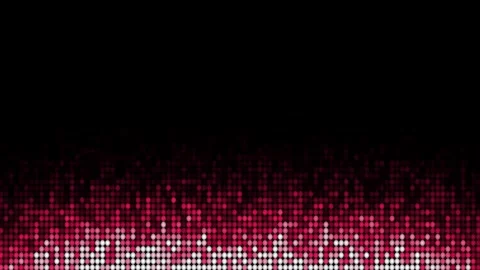 Technology digital equalizer pixel display with dynamic red and pink glowing dot 動画素材 334233874