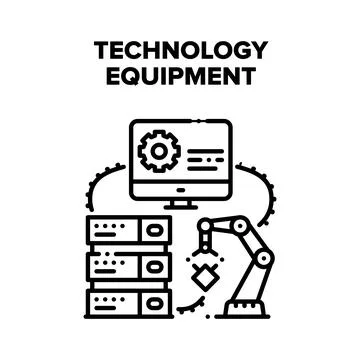 Technology Digital Equipment Vector Concept 库存插图