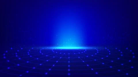 Technology digital futuristic cyber data network abstract science internet .. イラスト素材