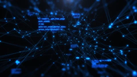 Technology digital line corner structure cyber data network connection concept Vídeos de archivo 330277421