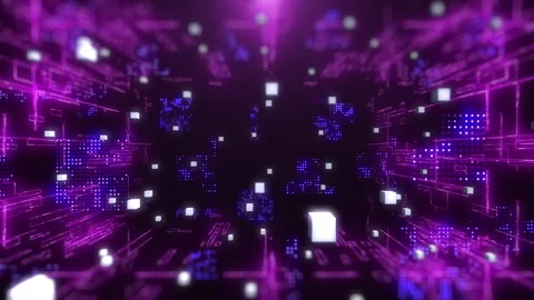 Technology digital line corner structure cyber data network connection concept Vidéo 330714716