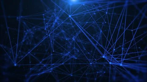 Technology digital line corner structure cyber data network connection. Illustrazione stock