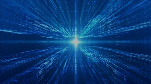 Technology Digital Matrix and Light Abstract Background Stock Footage 102067972