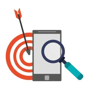 Technology digital modern hardware cartoon Stock Illustration