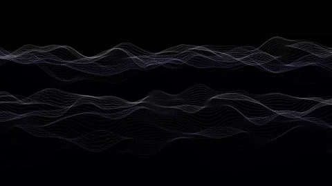 Technology digital particle line wave background. vd 14 Stock Footage 205987987