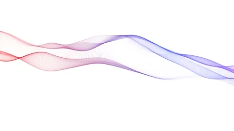 Technology digital particle wave motion on white background Stock Footage 167234935