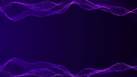 Technology digital particles flow purple loop background Stock Footage 274421084