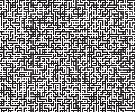 Technology digital pattern seamless. Vector geometric background black and wh Stockillustratie