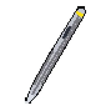 Technology digital pen pixel art vector illustration Stock Illustration