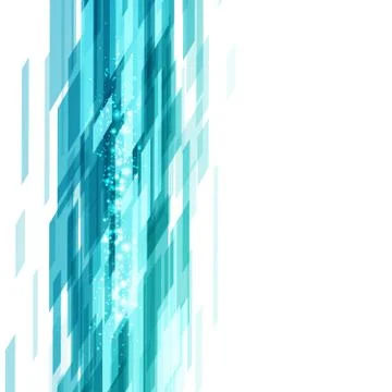 Technology, digital rectangles shearing futuristic geometry particles Stock-Illustration