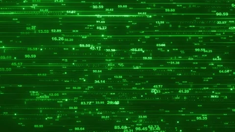 Technology digital string screen scrolling Видео 316521206