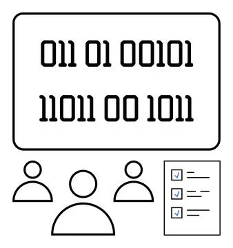 Technology, digital teamwork, data analysis, coding, programming, information 스톡 일러스트