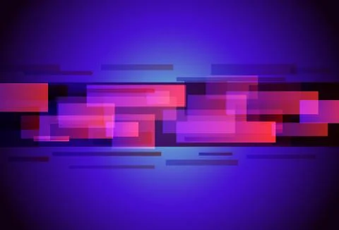 Technology digital ultraviolet concept, rectangles background Stock Illustration