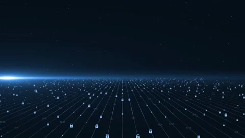 Technology digital wave background concept. Cyber technology Futuristic stream Stock Footage 277137647