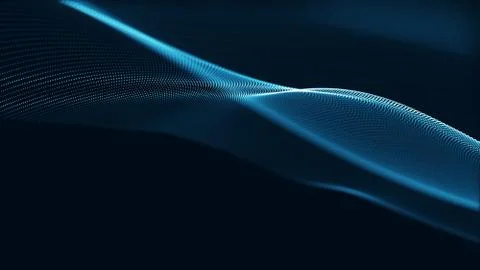 Technology digital wave background concept. Stock Illustration