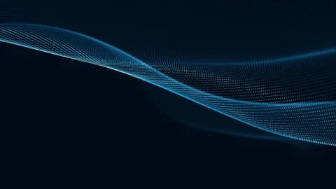 Technology digital wave background concept. Stock Illustration