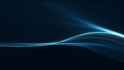 Technology digital wave background concept. Stock Illustration