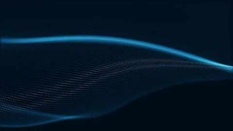 Technology digital wave background concept. Stock Illustration