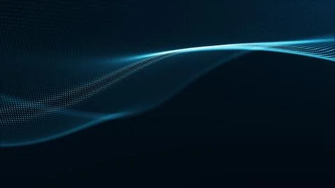 Technology digital wave background concept. Stock-Illustration