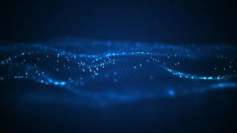 Technology digital wave background concept. Stock Illustration