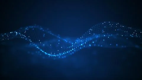 Technology digital wave background concept. Stock Illustration