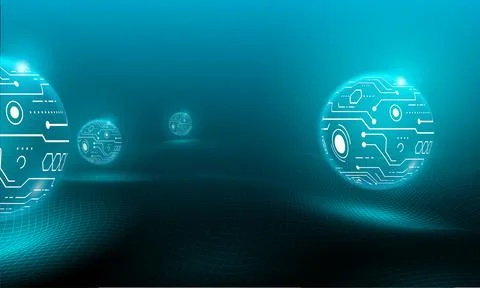 Technology digital wave background concept. Stock Illustration