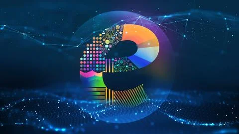 Technology digital wave background concept.Beautiful motion waving dots textu Stock Illustration