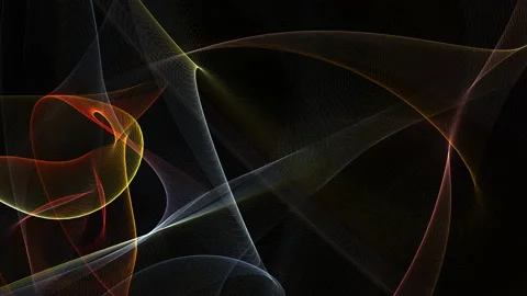 Technology digital wire mesh wave multicolored loop animation Video stock 154722603