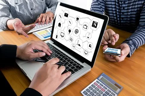 Technology Display On and off Switch Button cyberspace and future technolog.. Stock Photos