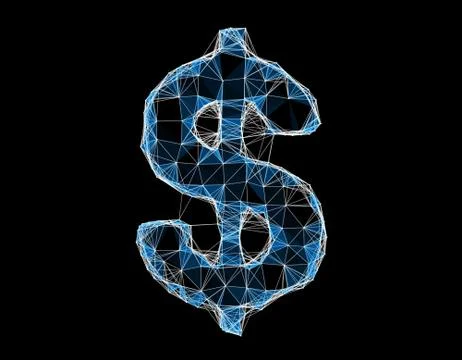 Technology dollar line texture, internet data transmission Stock Illustration