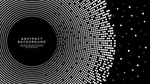 Technology dots abstract background design. Modern pixels abstract wallpaper. Stock Illustration