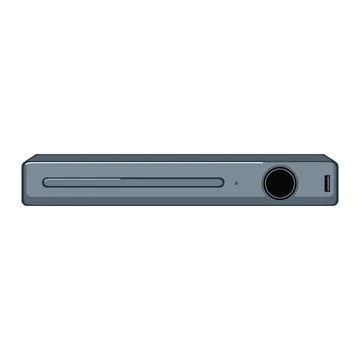 Technology dvd player cartoon vector illustration Stock Illustration