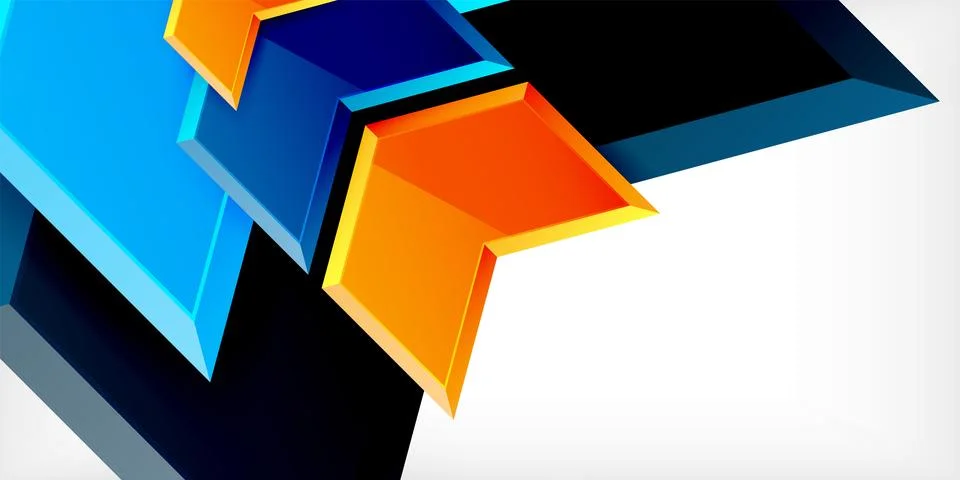 Technology dynamic arrow geometric background. Vector Illustration For Wallpaper Stock Illustration