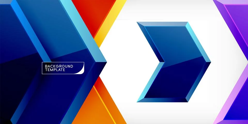 Technology dynamic arrow geometric background. Vector Illustration For Wallpaper Illustrazione stock