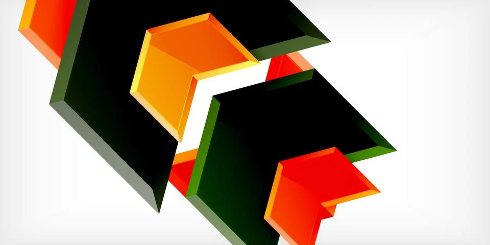 Technology dynamic arrow geometric background. Vector Illustration For Wallpaper 스톡 일러스트