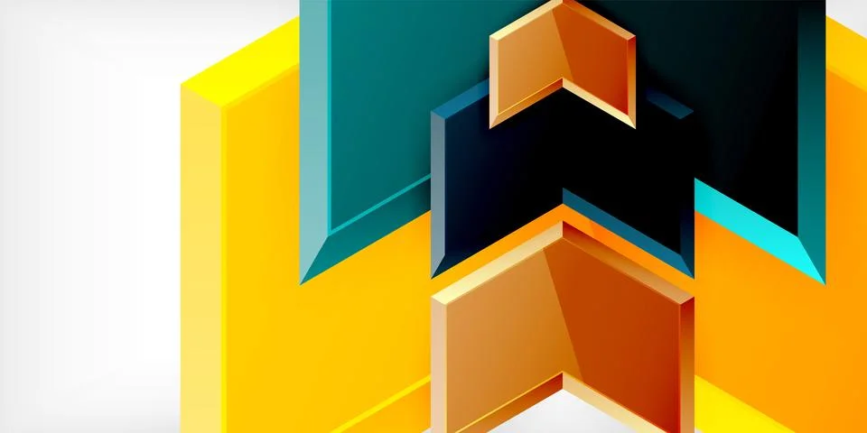 Technology dynamic arrow geometric background. Vector Illustration For Wallpaper 스톡 일러스트