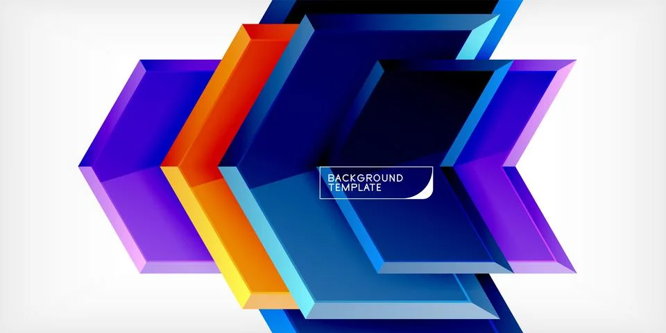 Technology dynamic arrow geometric background. Vector Illustration For Wallpaper Stock-Illustration