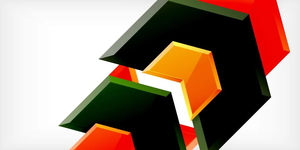 Technology dynamic arrow geometric background. Vector Illustration For Wallpaper Stock Illustration