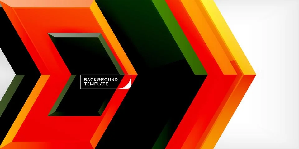 Technology dynamic arrow geometric background. Vector Illustration For Wallpaper Illustrazione stock