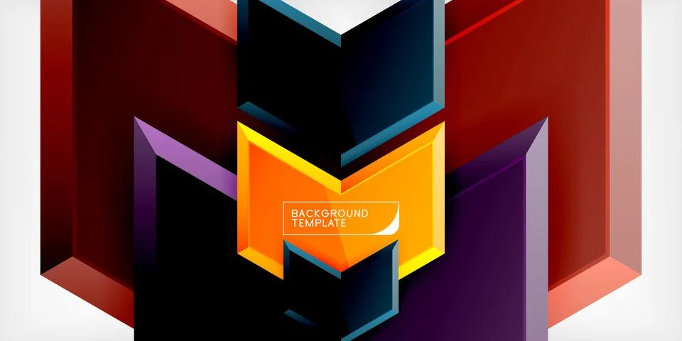 Technology dynamic arrow geometric background. Vector Illustration For Wallpaper 스톡 일러스트